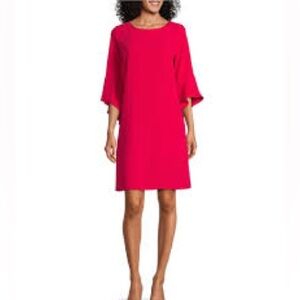 The Limited Collection Red Shift Dress 1X Plus Size